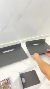 Baokemo Wall mounted aluminum drill-free Set-top box bracket wall shelf accessories