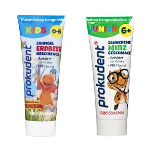(Nội địa Đức) Kem đánh răng TRẺ EM Prokudent 75ml