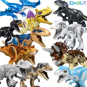 Leiao UT【🔥READY STOCK 🔥】Mainan Blok Bangunan Model Dinosaurus Jurassic Compatbile Dengan Merek Terkemuka Mainan Konstruksi Ukuran Besar Untuk Anak-Anak Membangun Batu Bata