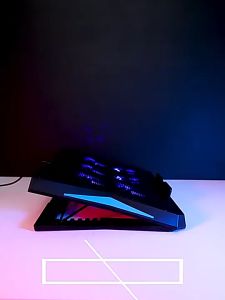 Tản Nhiệt Laptop 6 Quạt Gắn Đèn LED Giá Đỡ 6 Mức Điều Chỉnh Độ Cao Tốc Độ Gió - King Store