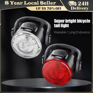 Bike Lamp Set Rechargeable 12 LED High-light Front Light Riding Safety Bicycle Taillight Waterproof Rear Headlights MTB Parts