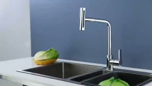 [SG Stock]Kitchen Faucet Pull Out Rebound 3 Modes Waterfall Tap Stainless Steel Sink Mixer Tap For Kitchen