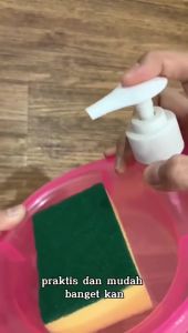 Tempat Sabun Cuci Piring 2in1 1000ml + Spons Wadah Sabun Viral