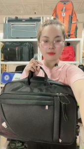 Cặp đa năng thời trang Dù Xốp Thái viền góc hoa văn siêu bền