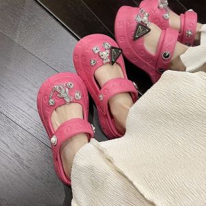 Guốc xăng đan đi biển EVA đế dày của nữ phong cách mới ielgy