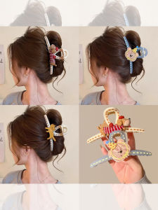 Kẹp Tóc Hình Chú Chó Hoạt Hình Dễ Thương Cỡ Lớn Dành Cho Nữ 2025 Mẫu Mới Cao Cấp Cảm Giác Tóc Nhiều Kẹp Cá Mập Kẹp Tóc Sau Đầu