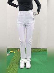 Golfist | Quần Nữ Thun Cao Đùi Dáng Suông Nhanh Khô Trắng Không Xuyên Sáng