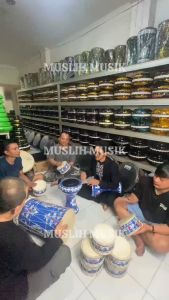 Marawis Batik Kualitas Super Komplit 12 Alat FREE TAS Dan STIK DRUM -MM