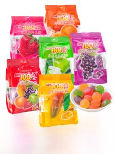 Lot100 Mixed Fruit Juicy Soft Candy Mango Flavor Gelatin Candy Snacks 150g Bag from Malaysia Traditional Candy Fruit Jelly