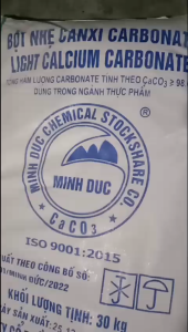 Bột nhẹ CaCO3 caxi cacbonat dùng trong thực phẩm 1kg