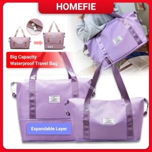 Travel Bag Foldable Big Capacity Waterproof Luggage for Gym Yoga Sport Duffle Handbag Bag Beg Besar