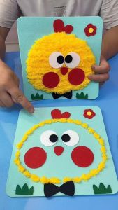 Creative DIY Hand-Sewing & Painting Art Kit for Kids Ages 5-12 | 20x20cm Plush Embroidery Craft Set