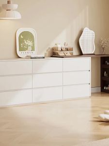 Retro Cream Style Dressing Table with Drawer Compact Bedroom Desk