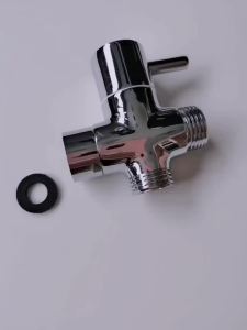 Van Chuyển Hướng 3 Chiều ABS Đầu Nối Chữ T Mạ Crôm Bộ Chuyển Đổi Vòi Sen Van Phân Phối Nước G1/2 Inch Cho Vòi Nước Và Bộ Lọc Nước.