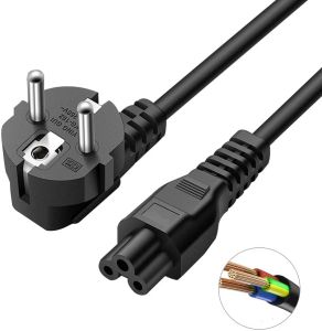 1.5M Đa Năng Sạc Laptop Cắm Nguồn Điện Dây 3-Pin Dành Cho HP Dell Toshiba Sony ASUS Lenovo Samsung Máy Tính Xách Tay