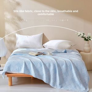 Japanese Style Pure Cotton Washed Three-Layer Towel Blanket Single/Duo Size Summer Thin Fabric Adult Bedding Towel Cover