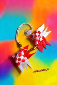 Gantungan ceplok ikan terbaru ceplok ikan tempel kaca aksesoris hut kemerdekaan ceplok kaca mobil