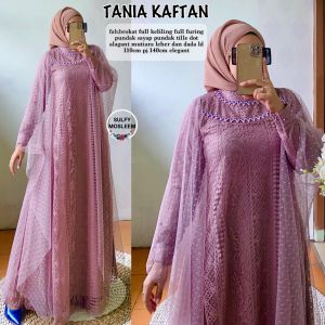 TANIA KAFTAN BROKAT TILLE PREMIUM SUPER KAFTAN