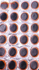 Bike Tyre Repair Rubber Pad 48Pcs Square(25*36mm)&Round Inner Tube Patches Durable Cold Puncture Repair Patch For Bicycle