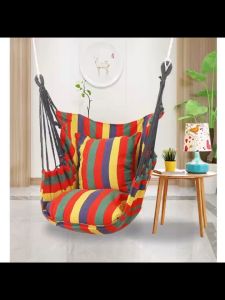 เก้าอี้เปลญวน เปลชิงช้า ฟรีหมอนอิง2ใบ เก้าอี้แขวนในห้องนอนแบบหอพัก เปลนอนผู้ใหญ่ เปลกลางแจ้ง