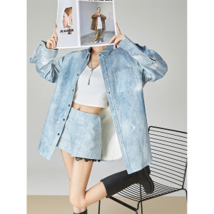 XIAODADEHUA | New Lace Panelled Loose Fitting Two-piece Set