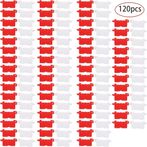 40/120 PCS RC Drift Track Tile & Barrier Set Red & White Race Track for 1/14 1/16 1/18 1/24 1/28 Mini Drift Cars