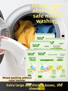 JINYI HOUSE | Color Catching Sheet for Preventing Color Bleeding and Suitable for Machine Wash