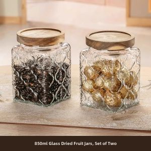 CRISTALGLASS | High-end Airtight Glass Dry Fruit and Snack Jar Chinese Style