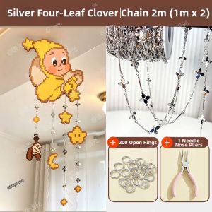 XINZUO | Customization Chain Keychain Four-leaf Clover Extension Chain