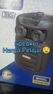 G-POWER Speaker Karaoke 8inci Gs 80 Bumblebee Speaker Portable Free Mic Kabel Power 25W