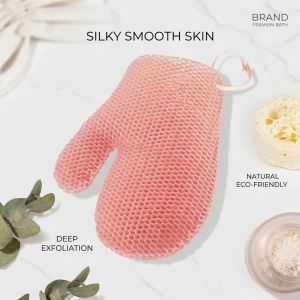 XMSJ | Honeycomb TPU Exfoliating Shower Glove Quick Dry Body Scrubber Mitt Sponge Deep Clean Dead Skin Remover Bath Mitts Massage SPA
