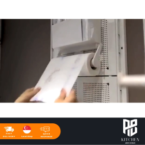 [AB Kitchen] Magnetic Wall Mounted Tissue Paper Holder Kitchen Storage Organizer Box  Rack Holder with Towel Rack