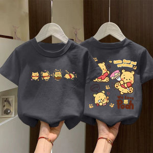 Cotton Short Sleeve T-shirt Pikachu Print Childrens Fashionable Summer Wear