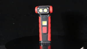 Asafee FX-03 300-500 Lumens Portable Multifunctional Outdoor Work Flashlight 126G Lightweight IPX4 Waterproof Head Adjustable Rechargeable Work Light Support Output Power Display With Back Clip Red Light Warning Small Lamp