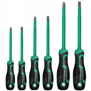 1 PCS Insulated Screwdriver Slotted Phillips Nut Driver Magnetic Screw Key Bits Electricians Professional Maintenance Hand Tool