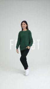 Forest Ladies Premium Cotton Loose Fit Long Sleeve Tee / Long Pants Comfy Lounge Wear - 822342 / 810485