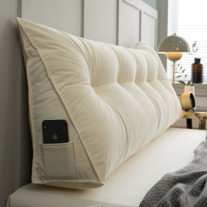 Nordic Style Triangle Large Backrest Bed Head Pillow Soft Pack Tatami Bedrest Detachable And Washable Bedroom Decorative Cushion