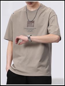 ROMON | Áo thun tay ngắn mùa hè mỏng rộng rãi cổ tròn thoáng khí cotton 100% thương hiệu quốc tế Romon phong cách thường ngày