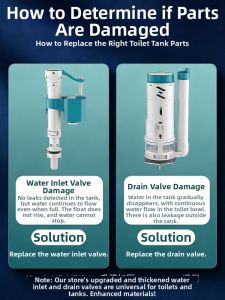 TAOSHI | Universal Inlet & Drain Valve For Toilet