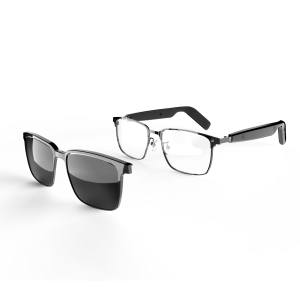 SG-20 Pro TWS 2-in-1 Smart Bluetooth Glasses - Convertible Sunglasses & Clear Lenses Wireless Audio Touch Control
