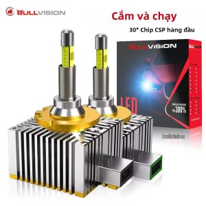 Bóng Đèn Pha Ô Tô 2PC 360 LED D1S D3S D4S D2S Canbus CSP Siêu Sáng 24V 12V Cho Đèn Projector Lắp Chung Được