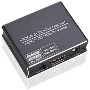 HDMI 2.0b Audio Extractor 4K 60Hz HDR Video Converter COAXIAL SPDIF 3.5mm Audio Splitter for PS3 PS4 Laptop PC To TV Amplifier