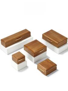 Hộp Đựng Trang Sức Bằng Gỗ Nguyên Khối C&K Hộp Đựng Nhẫn Cầu Hôn Hộp Đựng Vòng Cổ Hộp Đựng Trang Sức Phụ Kiện Sang Trọng Cổ Điển
