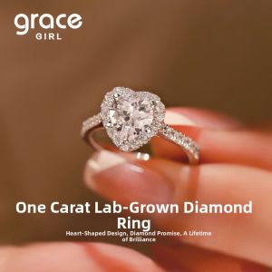 Grace Girl | Lab Grown Diamond Ring 1ct Heart-Shaped Engagement Wedding