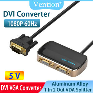 Vention VGA Switch 2 in 1 out 2 Port VGA Video Adapter Manual Switcher for PC Laptop Desktop projector Monitor 1080P HD Splitter Cable Adapter