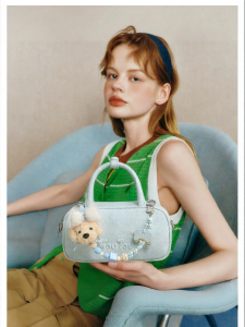 TOUTOU | Autumn New Large Capacity Bowling Boston Bag