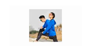 Áo khoác chạy bộ nam và nữ R8503 vải co giãn 4 chiềuthoáng khí