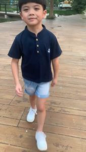 Kaos Anak Cowok Oscar Smilee Warna Navy Size 1-5 Tahun