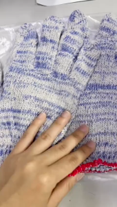 #550 COTTON HAND GLOVE 550g/COTTON KNITTED HAND GLOVE/THICK WORKING GLOVES/BATIK HAND GLOVE/SARUNG TANGAN KAIN TEBAL