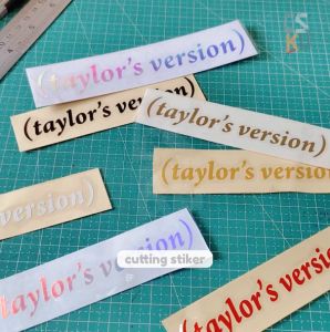 Cutting Stiker Taylors Version Variasi Motor Mobil Sticker Kaca Band Taylor Swift Red